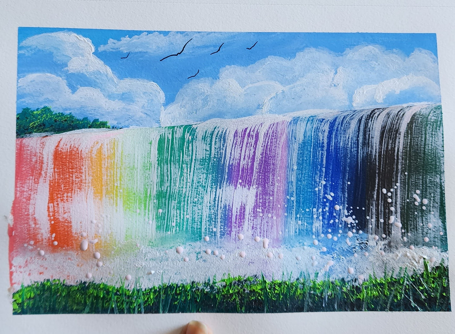"Spectrum of the Falls"(Rainbow waterfall)