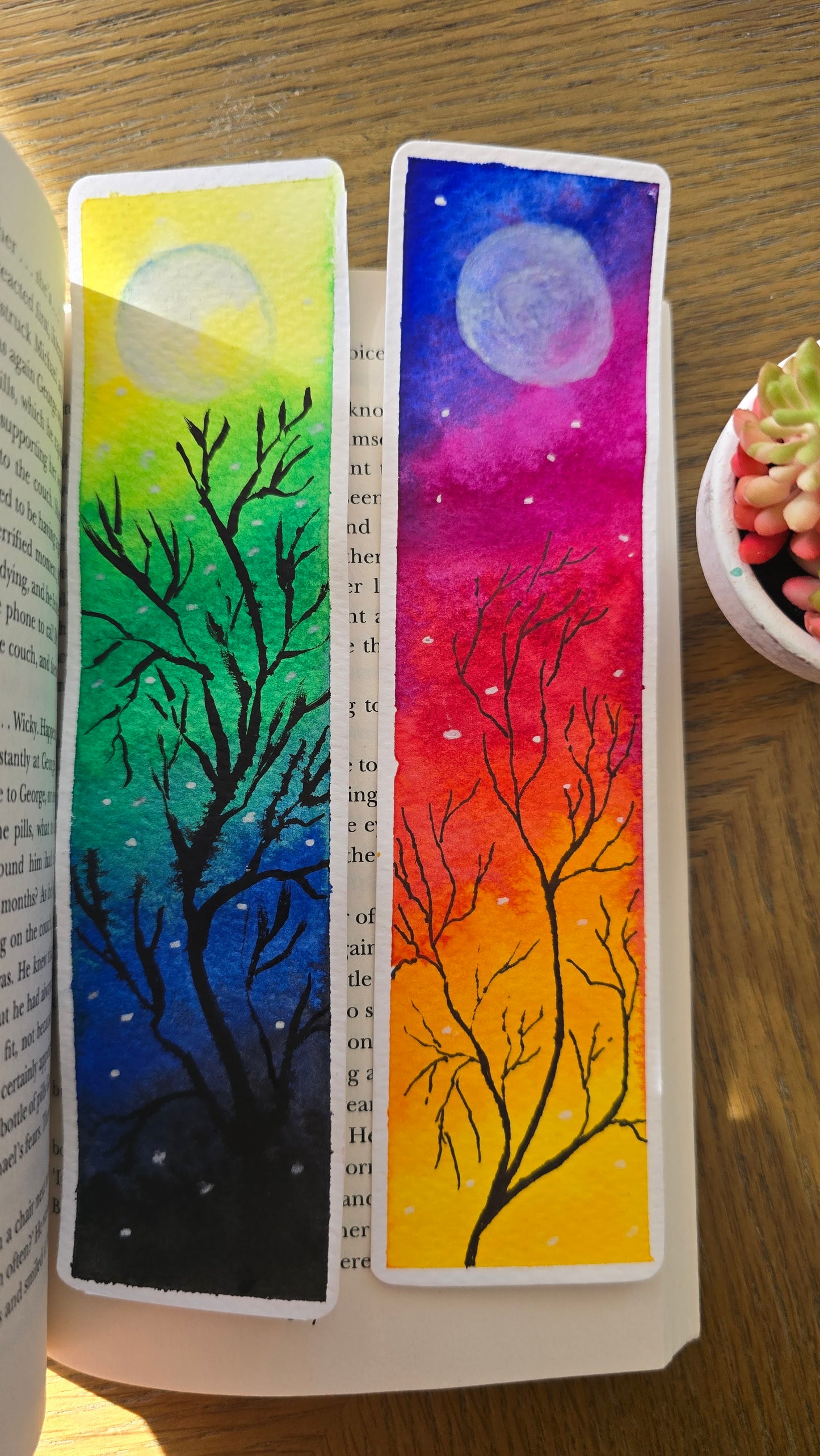Watercolor bookmark (Set of 2)
