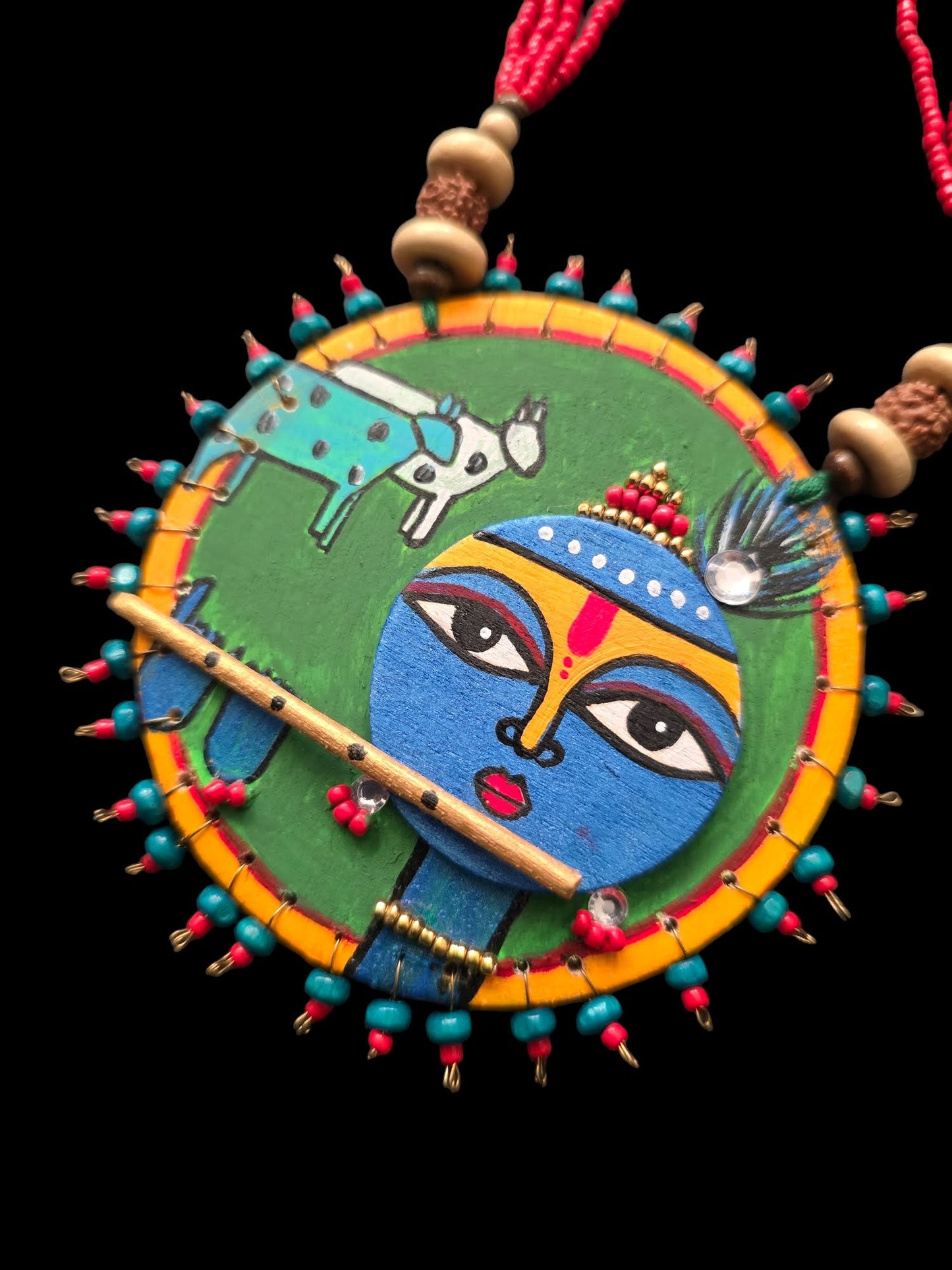 Handmade painting Necklace