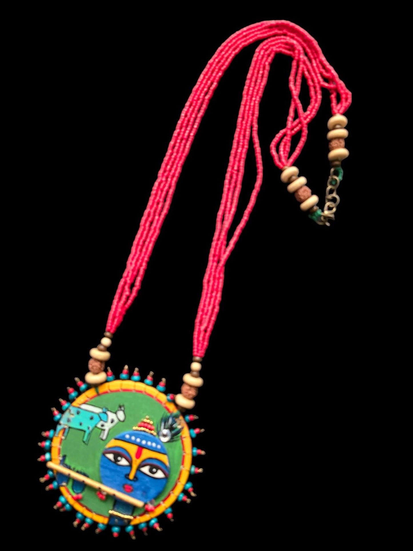 Handmade painting Necklace