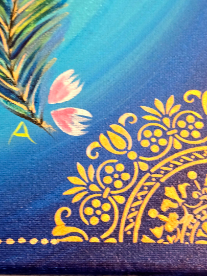 "Divine Embrace: Radha Krishna"