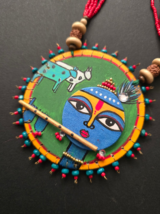 Handmade painting Necklace